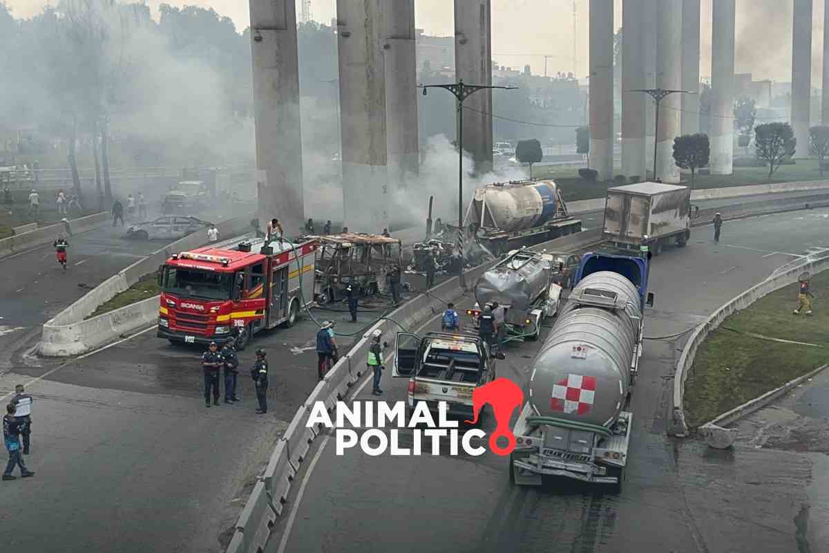 Van 6 personas fallecidas por explosión de pipa en Puente de la Concordia; hay 21 en estado crítico