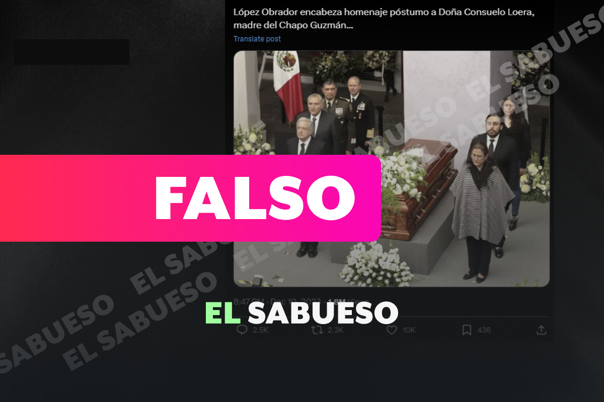 AMLO no declaró luto nacional por muerte de mamá de El Chapo