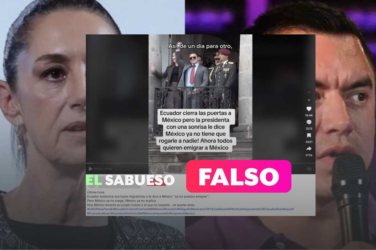 Es falso que Ecuador impide el ingreso a mexicanos por conflictos diplomáticos