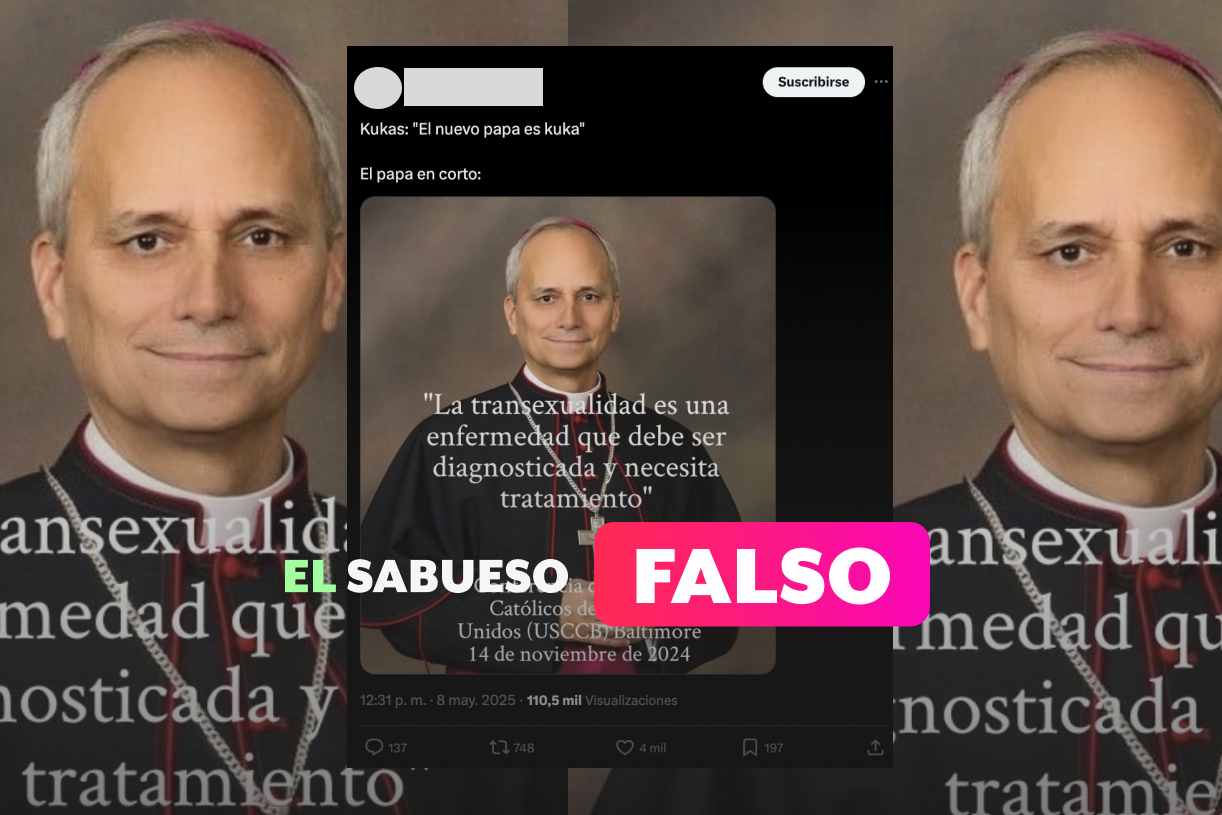 Falso, el papa León XIV no dijo que la transexualidad ‘es una enfermedad’