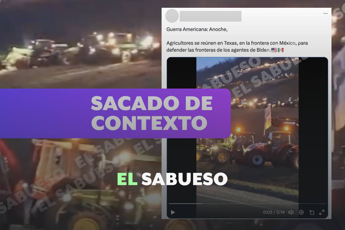 Esta no es una manifestación en ‘defensa’ de la frontera de Texas; son agricultores en Alemania
