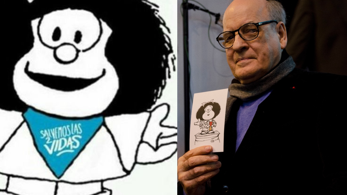 El día que Quino se enojó porque *alguien le puso el 'trapo azul' a Mafalda*