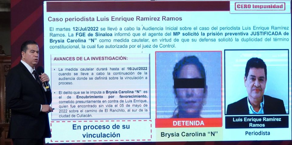 Investigan filtraciones a presuntos homicidas del periodista Luis Ramírez