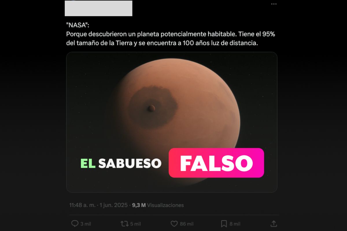 ¡No caigas, amix! Esta foto no es de un nuevo planeta, ni la compartió la NASA