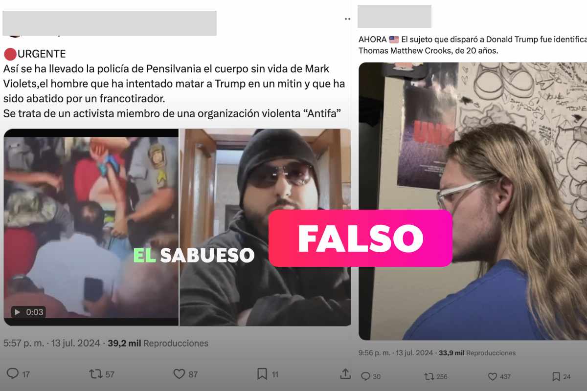Estas fotos no son del presunto responsable del atentado contra Trump