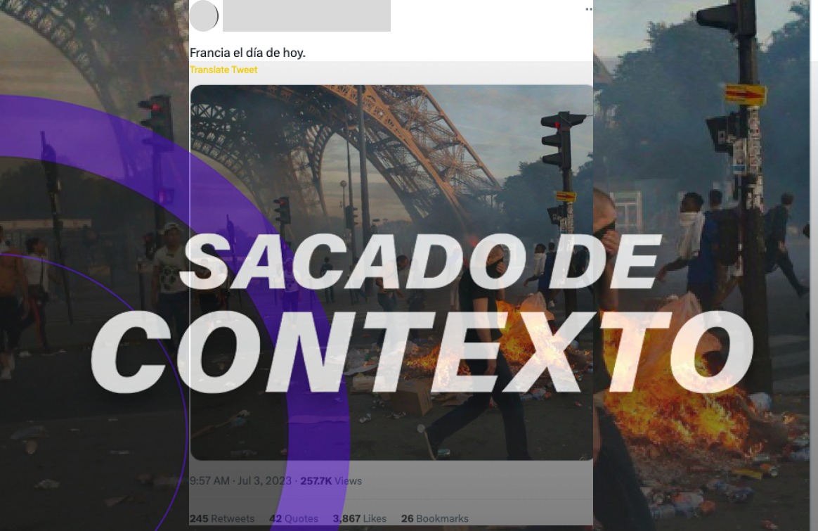 Desinformación en torno a los disturbios en Francia por muerte de Nahel 