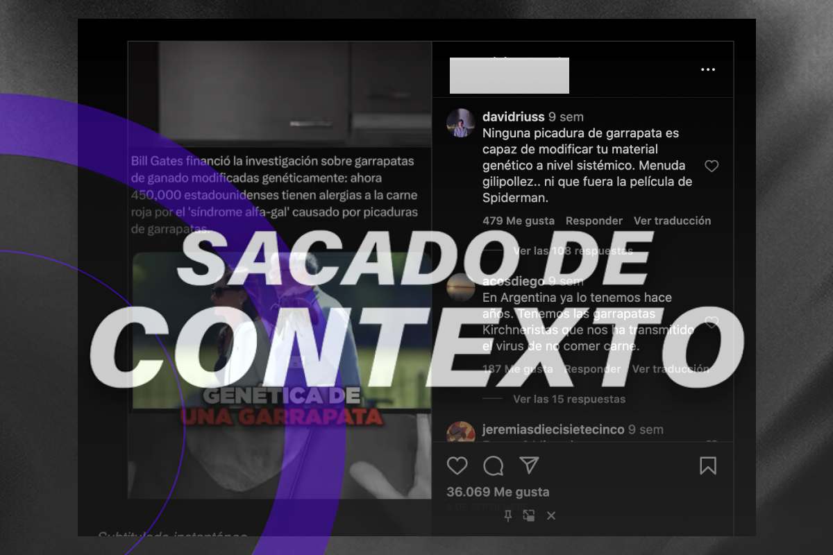 ¿Garrapatas modificadas que provocan alergia a la carne? Es desinformación