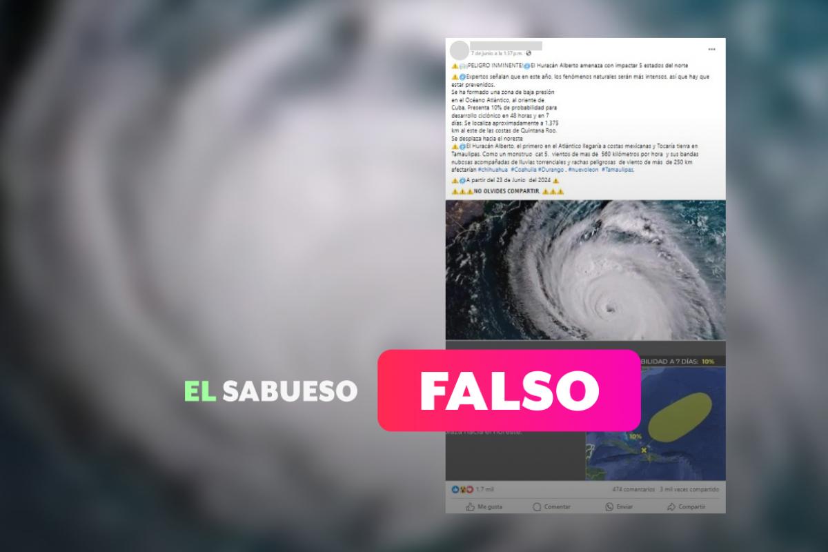 Desinforman sobre ‘Alberto’: aún no se forma como huracán y no hay alerta para cinco estados 