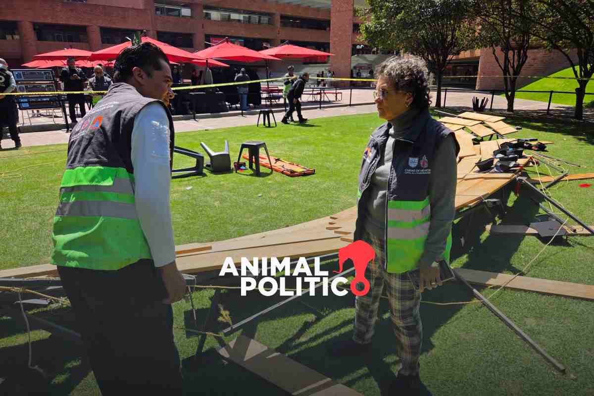 Desplome de estructura durante foto de generación en Ibero deja 33 lesionados; hay 3 hospitalizados