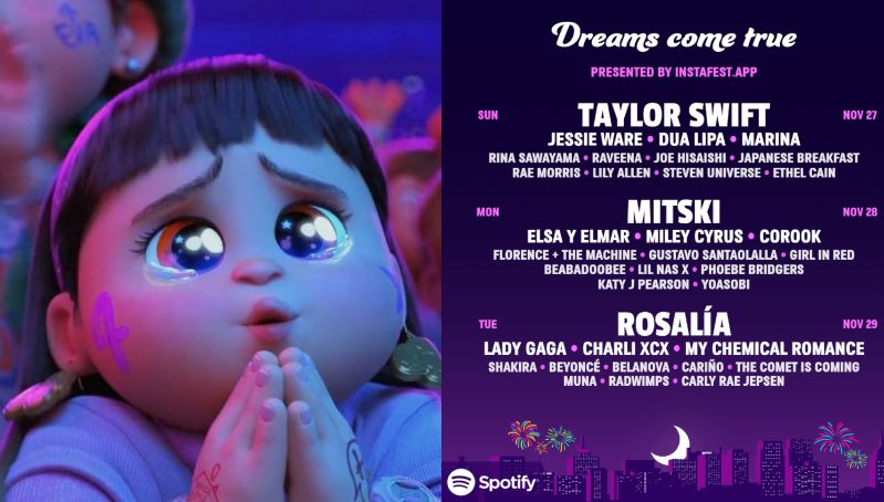 Daríamos todo nuestro dinero: Así se vería el cartel de tus sueños según tus gustos de Spotify