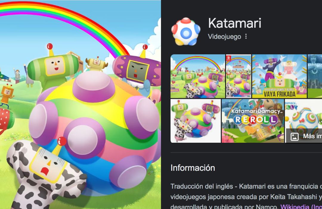 Google tiene un juego secreto de Katamari y así lo puedes activar