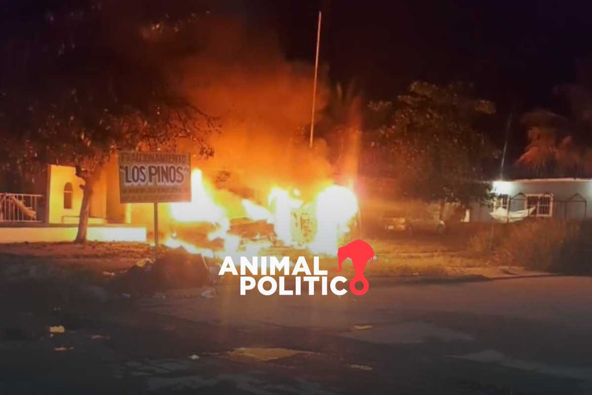 Atacan cuartel y queman vehículos en Las Choapas, Veracruz, tras muerte de joven a manos de policía