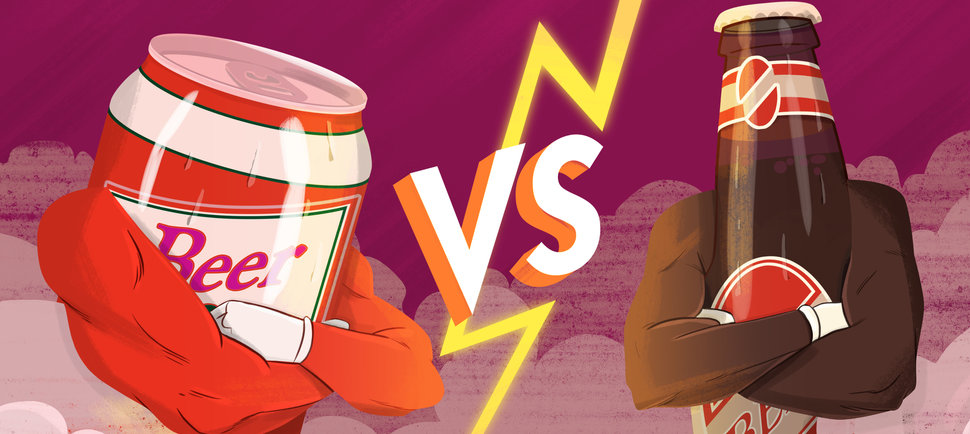 Latas vs botellas: el gran debate del mundo cervecero
