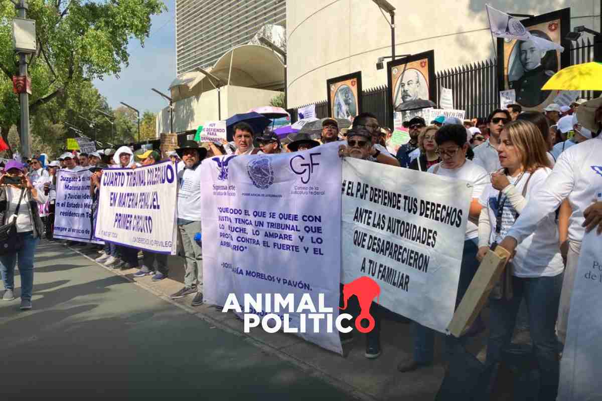 Trabajadores del Poder Judicial se manifiestan afuera del Senado; analizan extender paro