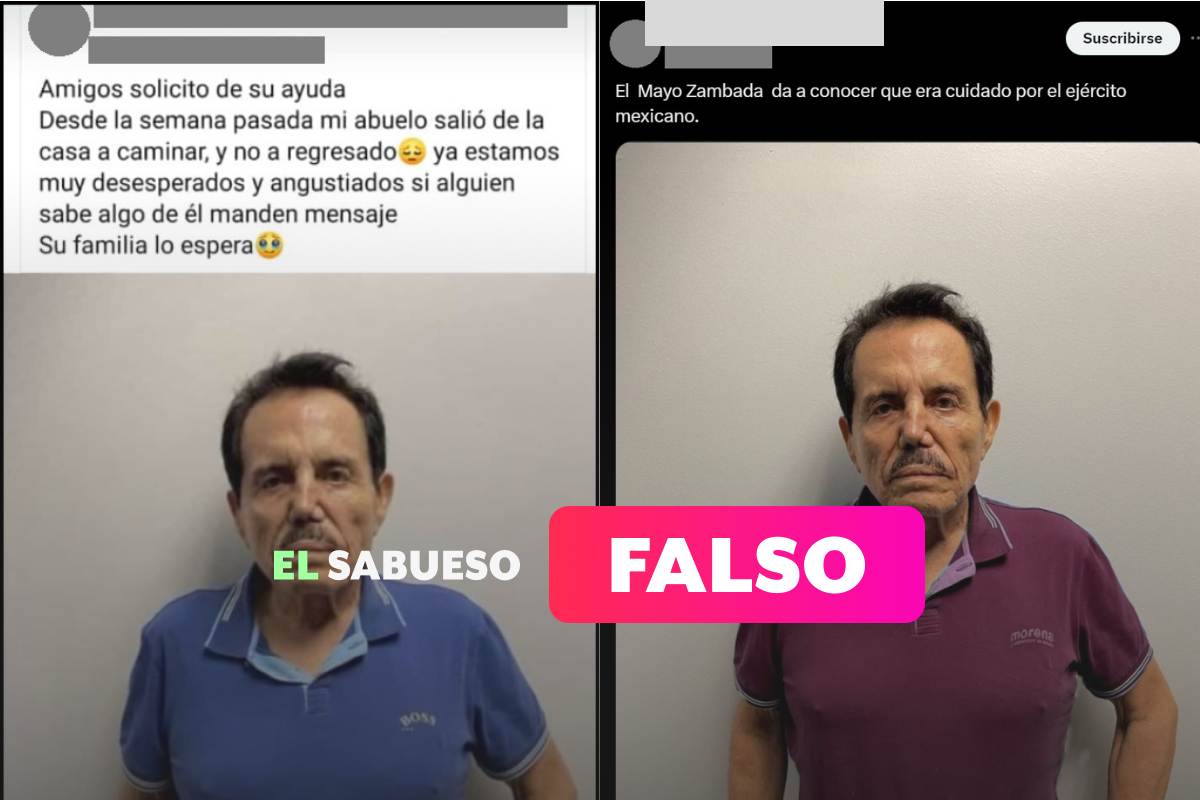 Usan foto de Ismael “El Mayo” Zambada para crear falsa alerta de persona no localizada