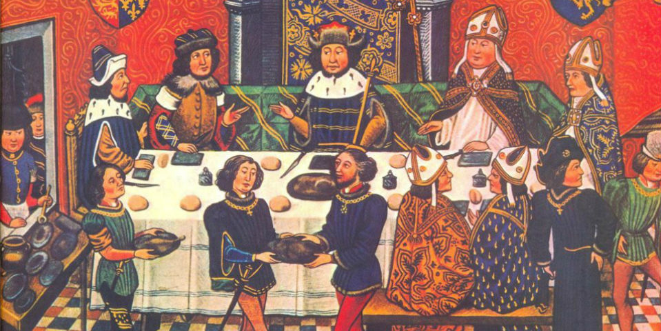 La mesa francesa en la Edad Media