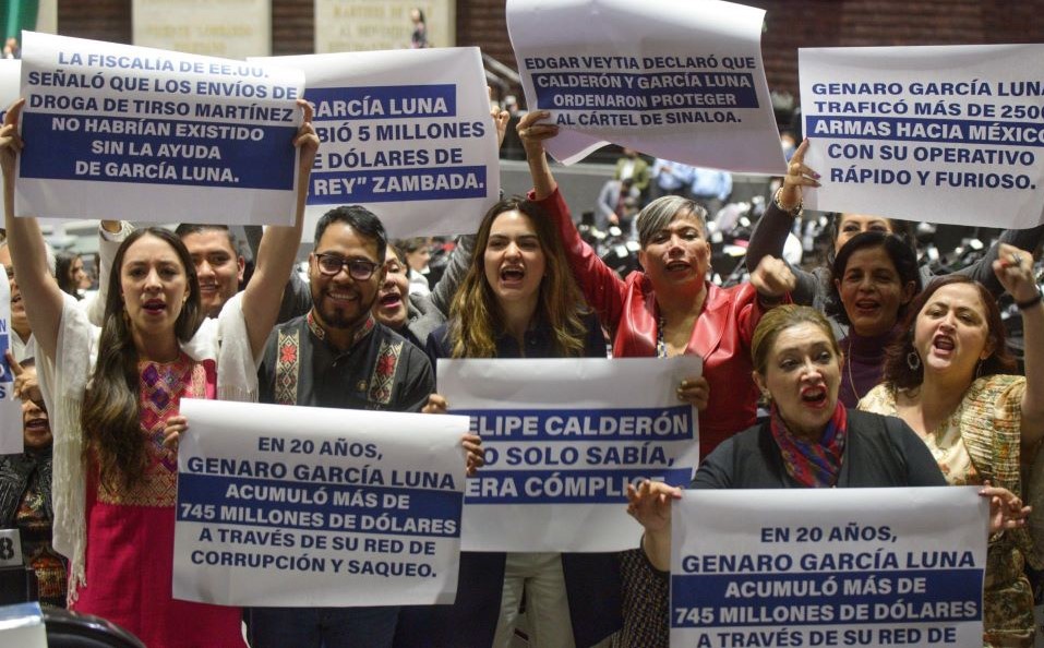 Morena pide investigar a García Luna y Felipe Calderón en México, tras veredicto en EU