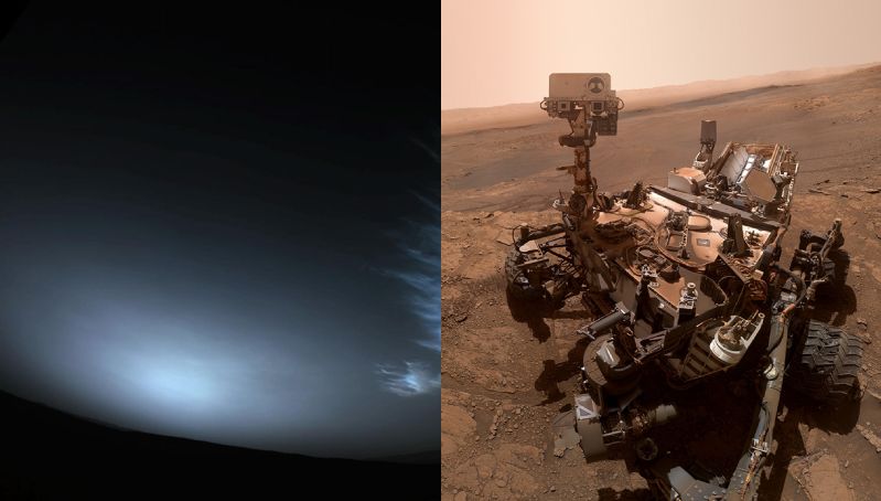 Ni rojo, ni naranja: La impresionante foto del amanecer en Marte tomada por la NASA