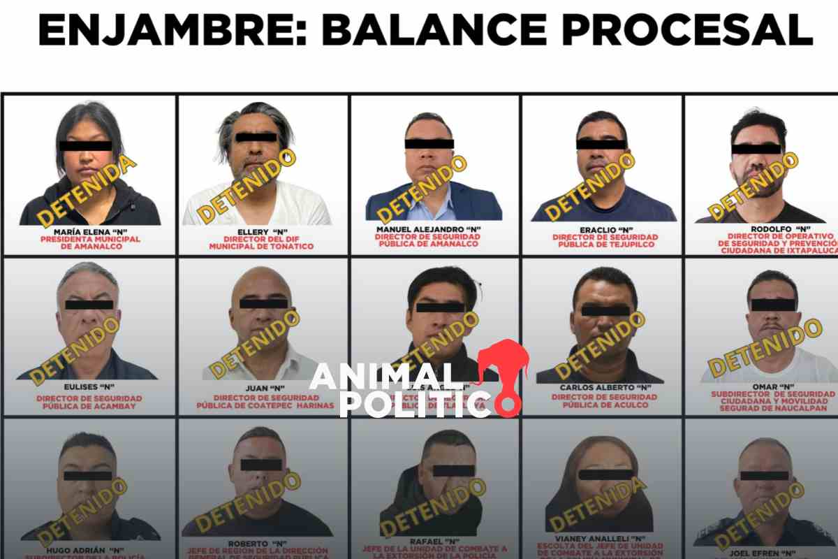 Suman 24 funcionarios del Edomex detenidos por Operativo Enjambre, están relacionados con homicidios