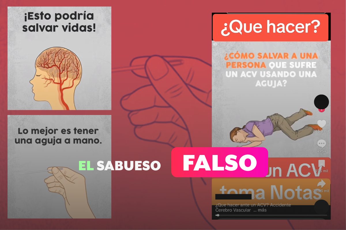 Pinchar los dedos de la mano de una persona durante un derrame cerebral no le salva la vida 