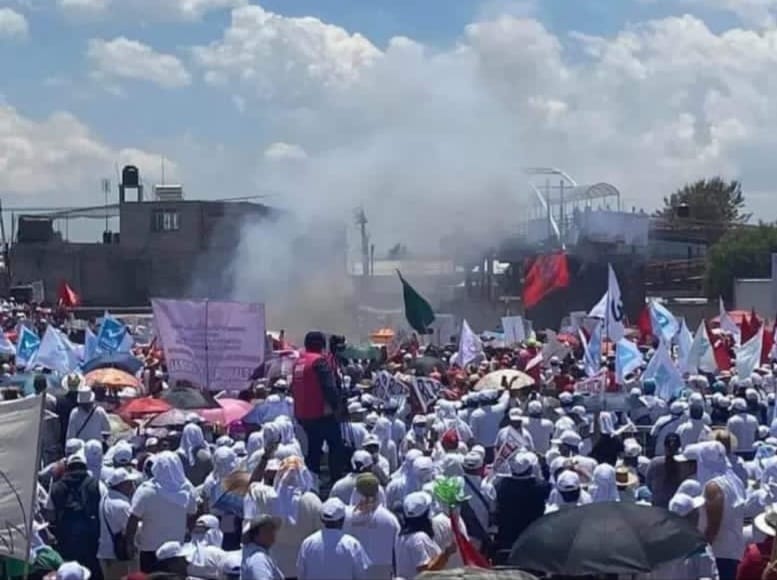 Explosión de pirotecnia en evento de Alejandra del Moral en Ixtapaluca deja dos heridos