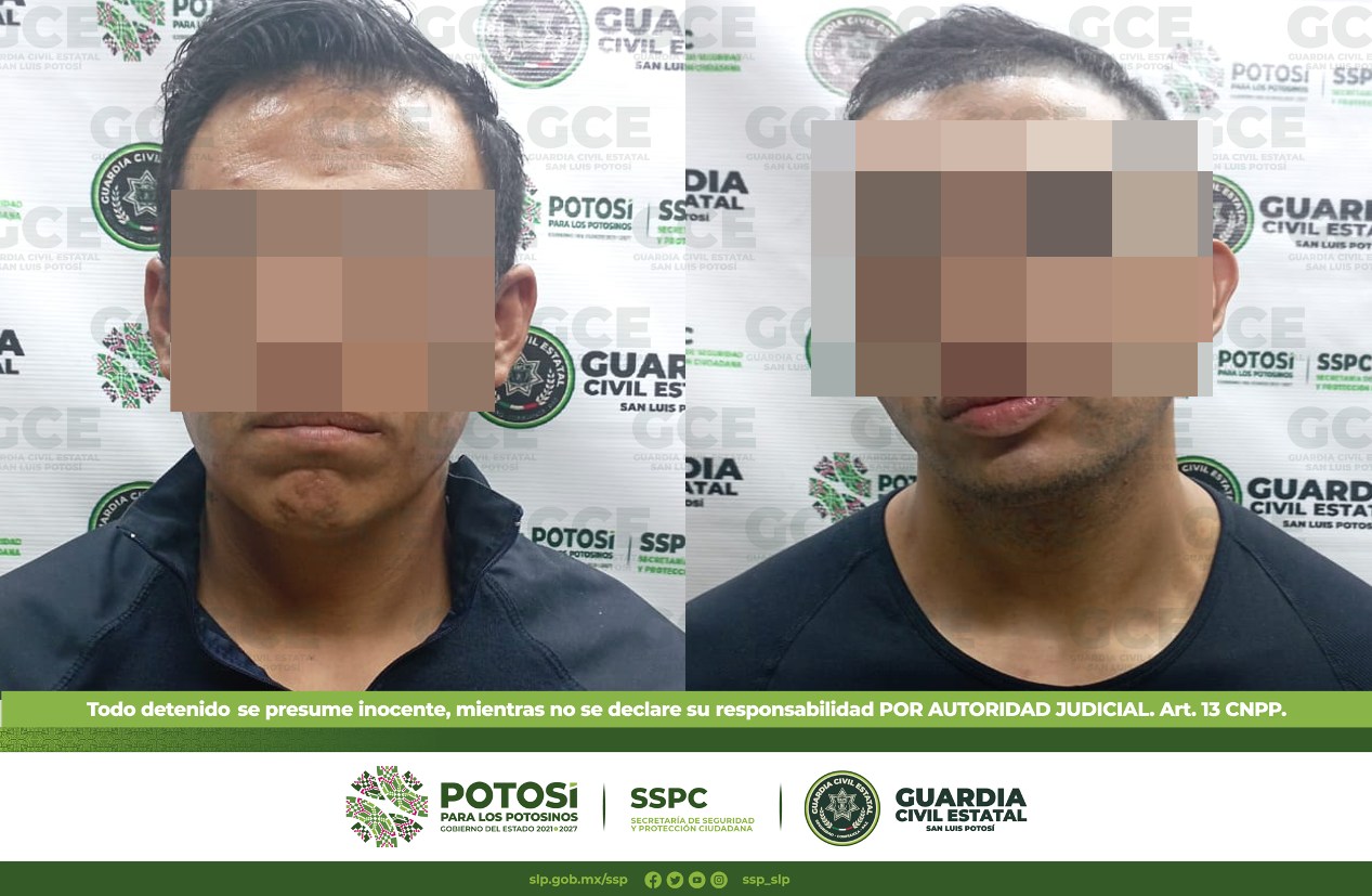 Detienen a dos presuntos policías en Salinas, San Luis Potosí, por vender droga 
