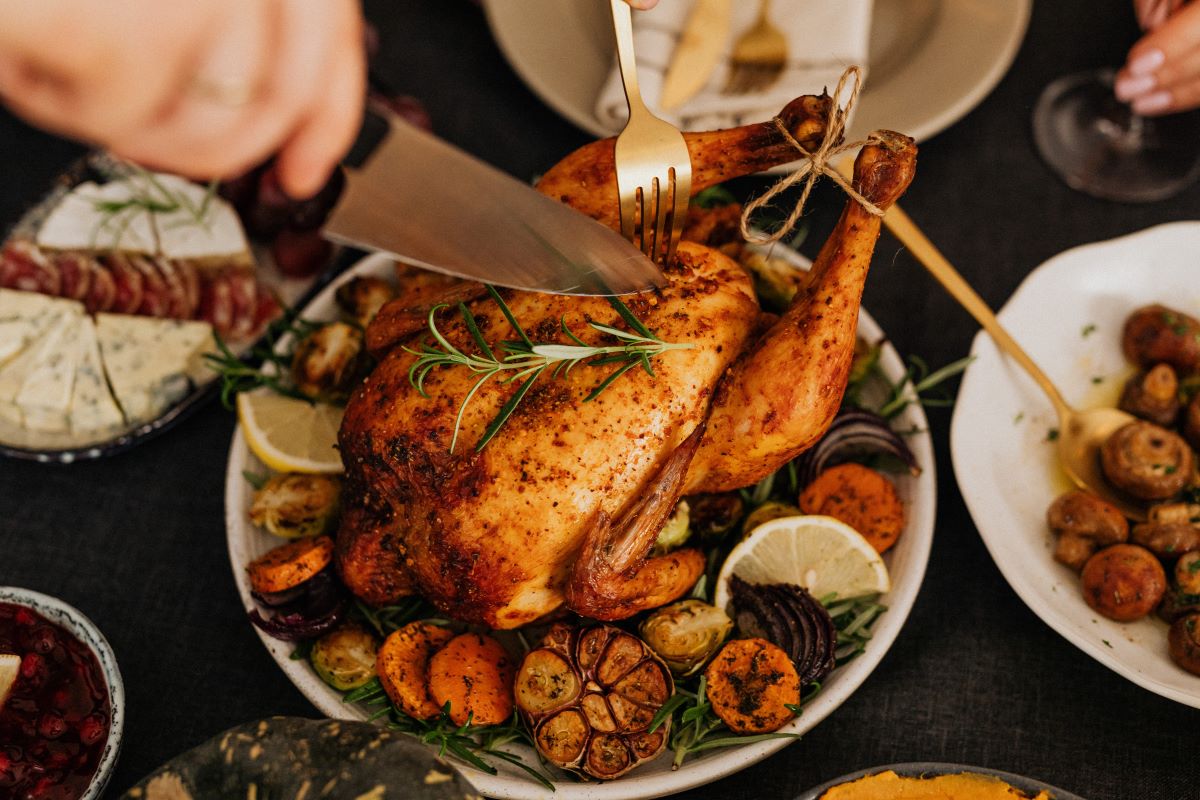 Receta: pollo rostizado con ajo y romero