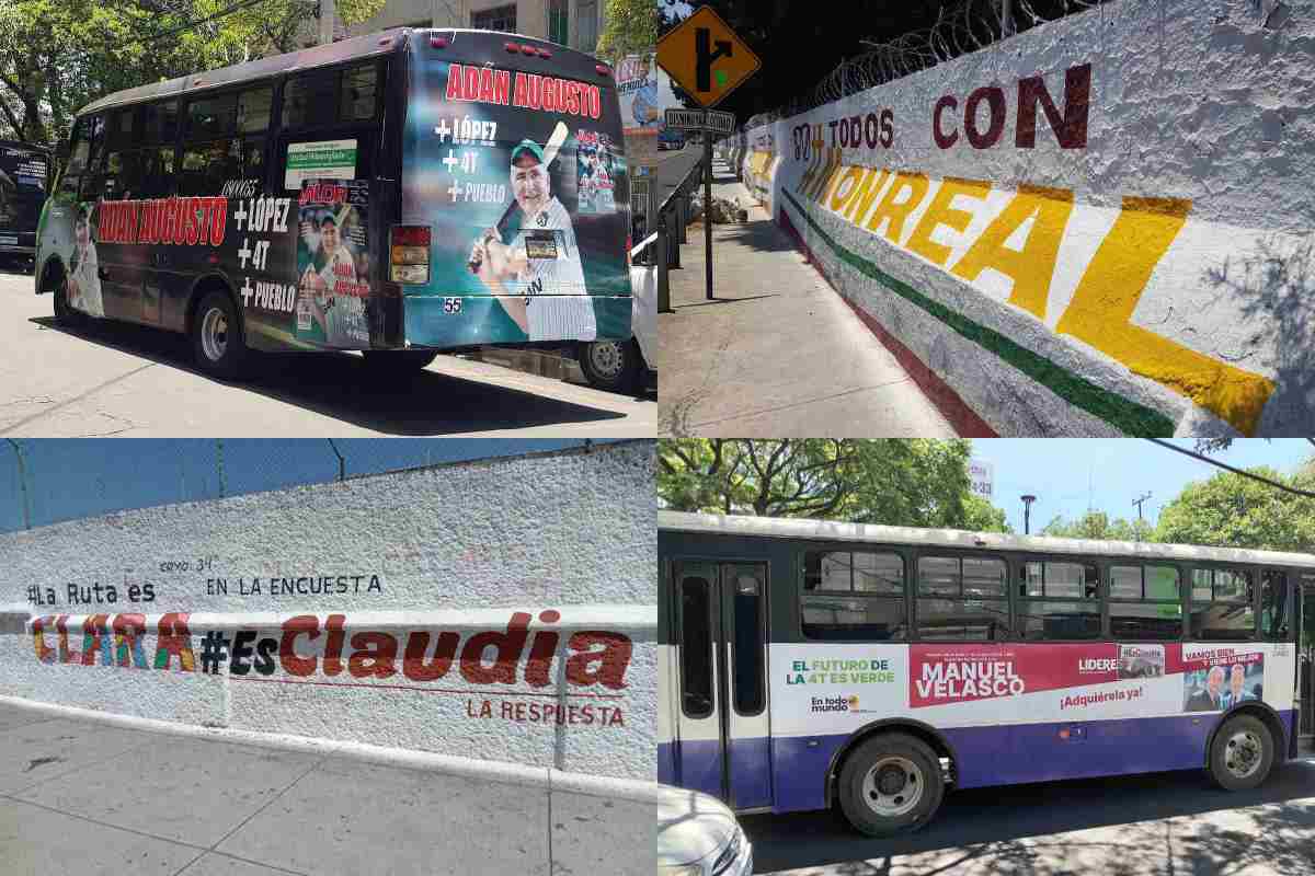 Propaganda de aspirantes de Morena crece pese a llamado de AMLO