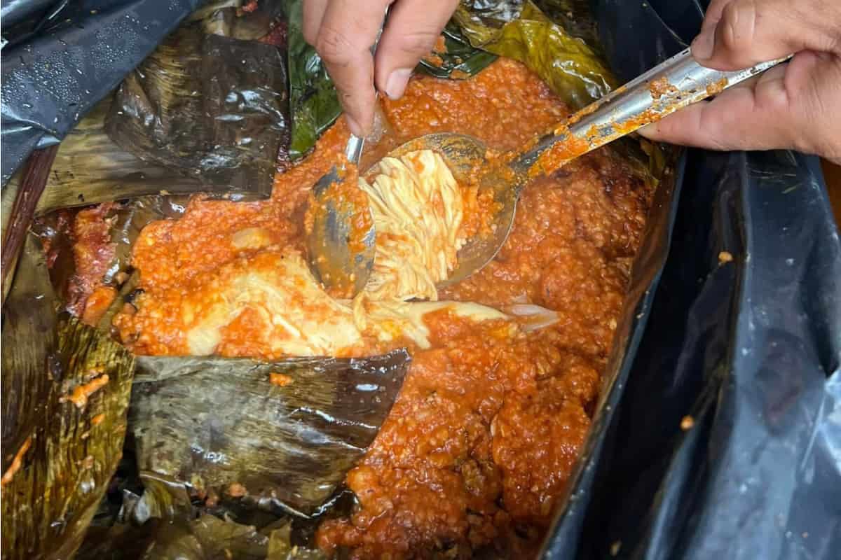 Zacahuil: el inmenso tamal que ni entre 30 personas se acaba