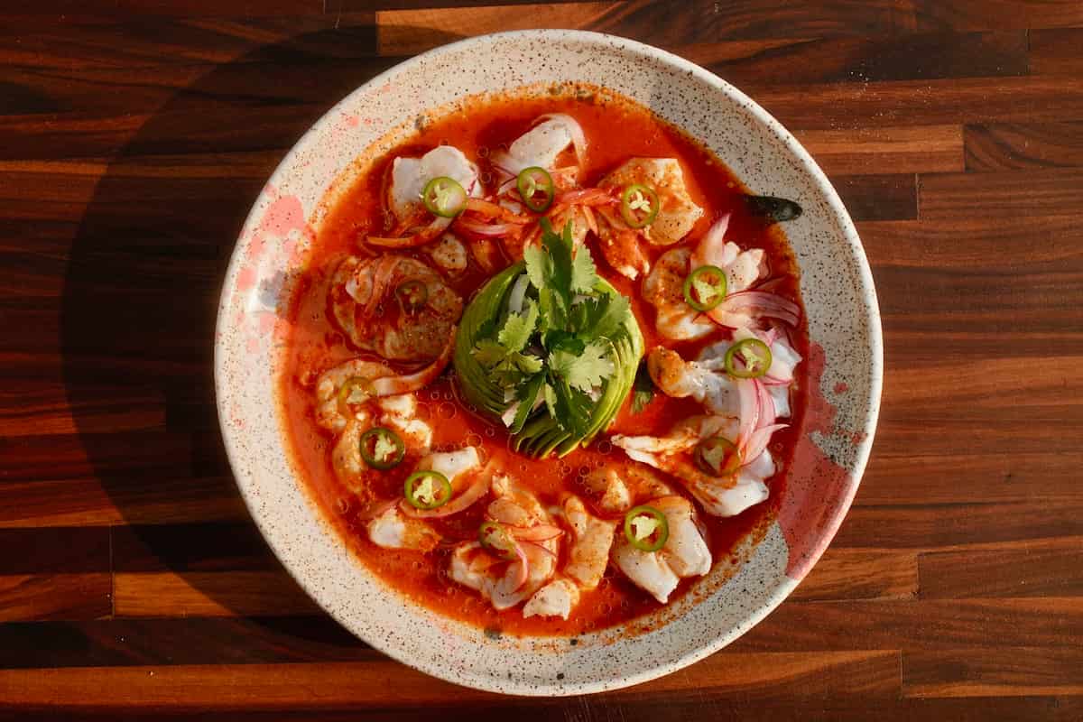 aguachile estilo Sinaloa rojo