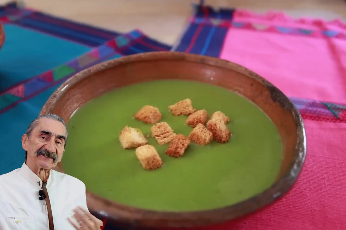 Cuaresma 2026: Crema de quelites con calabacitas receta de Yuri de Gortari