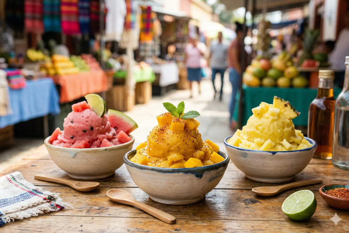 Recetas para hacer en casa nieves de frutas naturales (mango, sandía y piña)