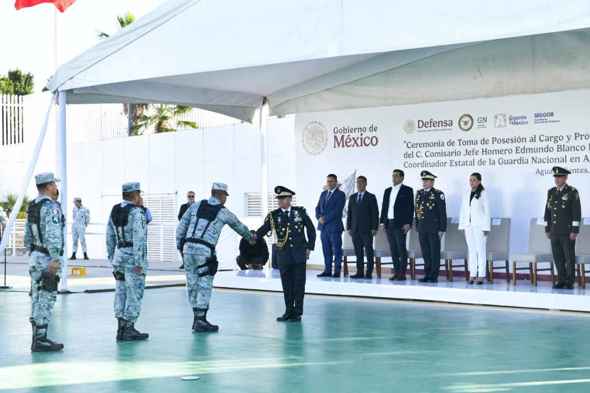 Concretan relevo en coordinación de GN en Aguascalientes