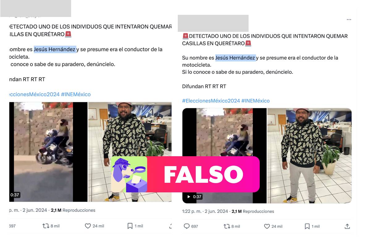 Usan foto de periodista deportivo para desinformar sobre violencia electoral 