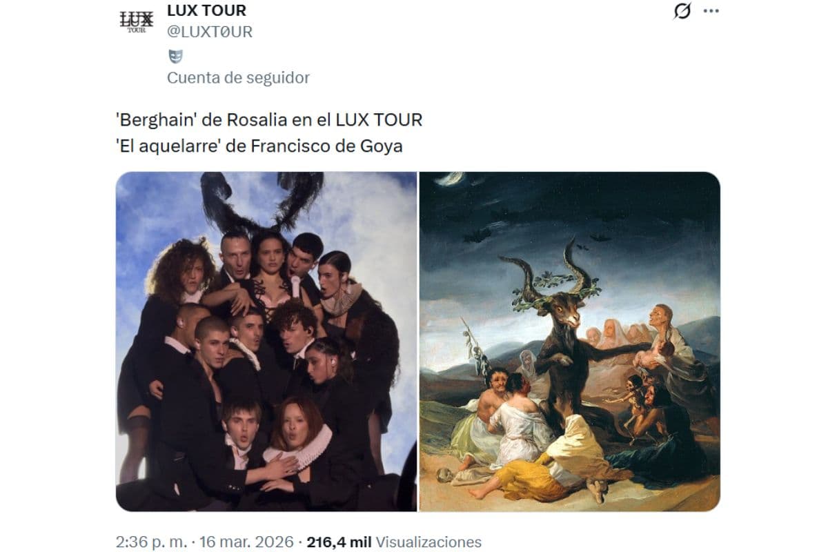 rosalía lux tour referencias goya aquelarre