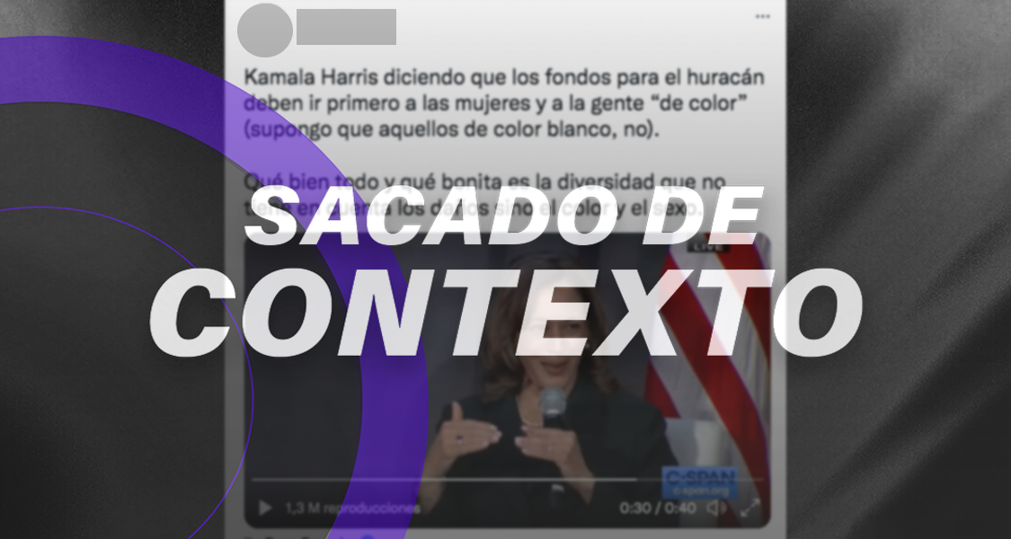 Kamala Harris no dijo que apoyos por huracán Ian se dará según color de piel