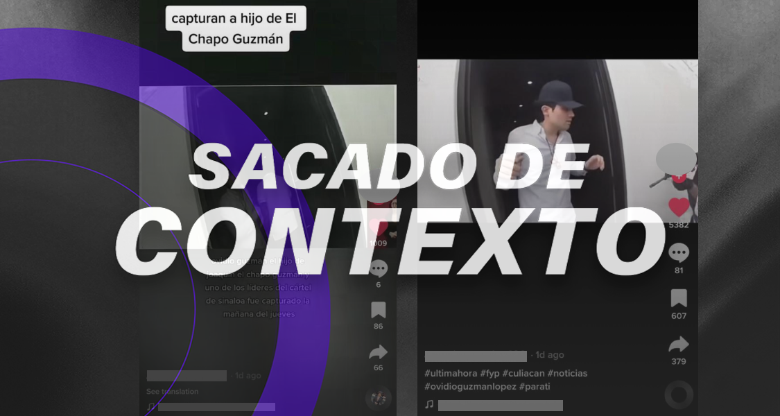 Este video de la detención de Ovidio Guzmán no es reciente, es de 2019