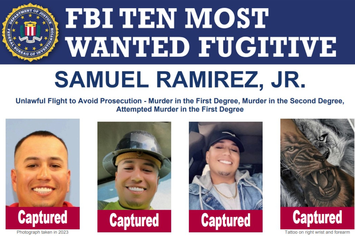 Detienen en Sinaloa a Samuel Ramírez Jr. por asesinato en EU; es uno de los más buscados por el FBI