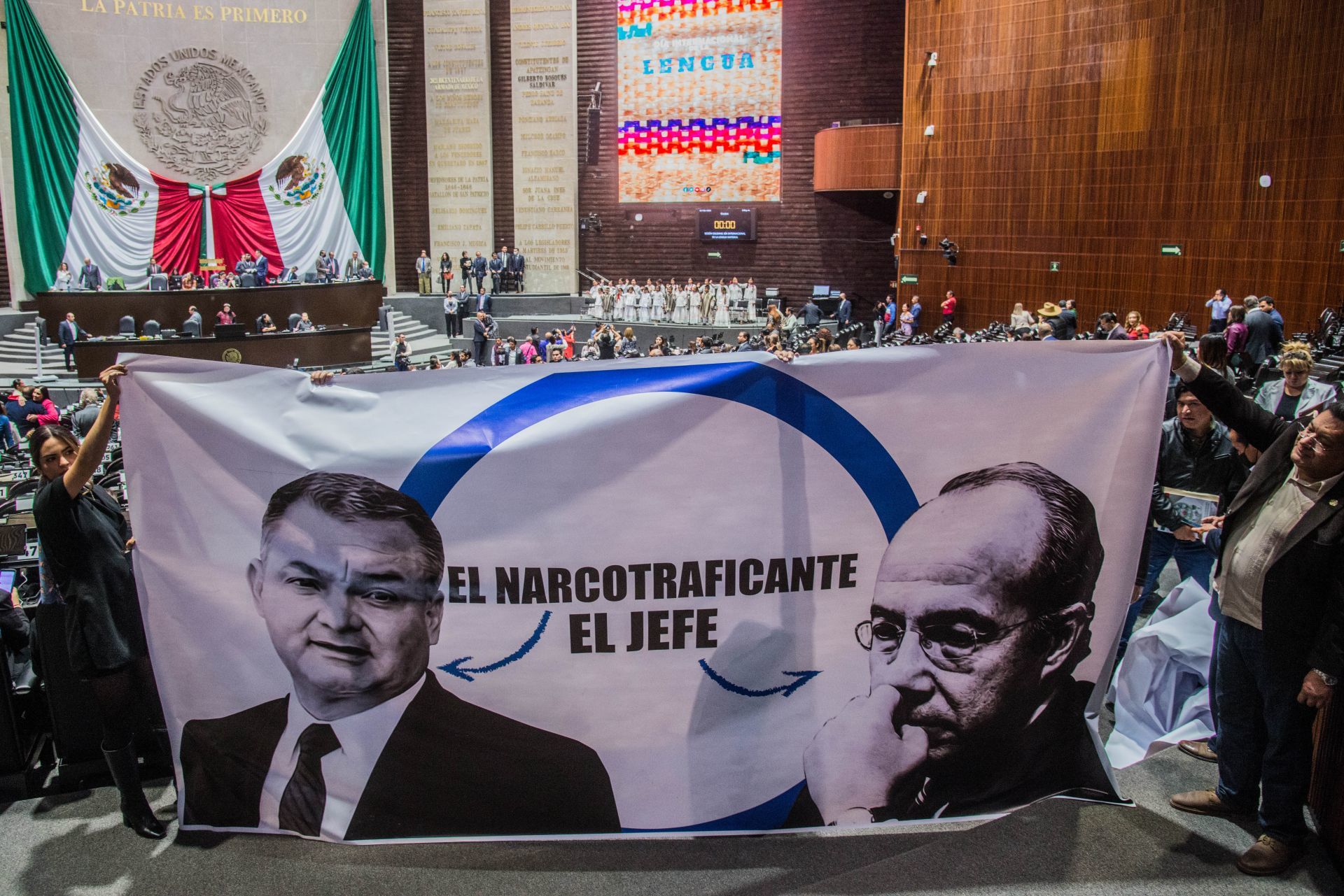 Cancelan sesión de la Cámara de Diputados por pleitos entre Morena y el PAN respecto a García Luna