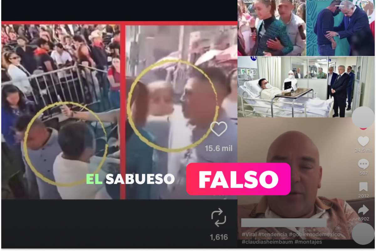¿El agresor de la presidenta Sheinbaum ha sido captado en otros eventos políticos? Es falso