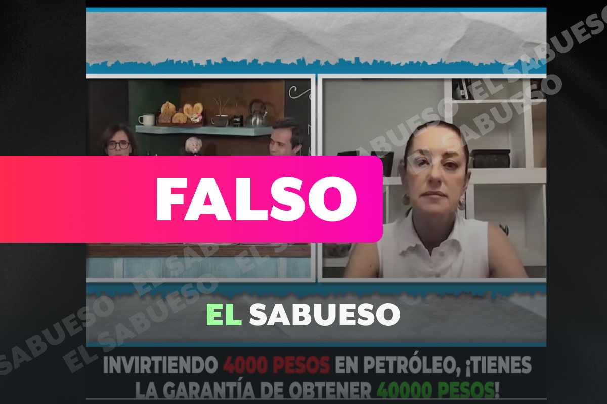 Claudia Sheinbaum no llamó a invertir en petróleo, el video fue manipulado 