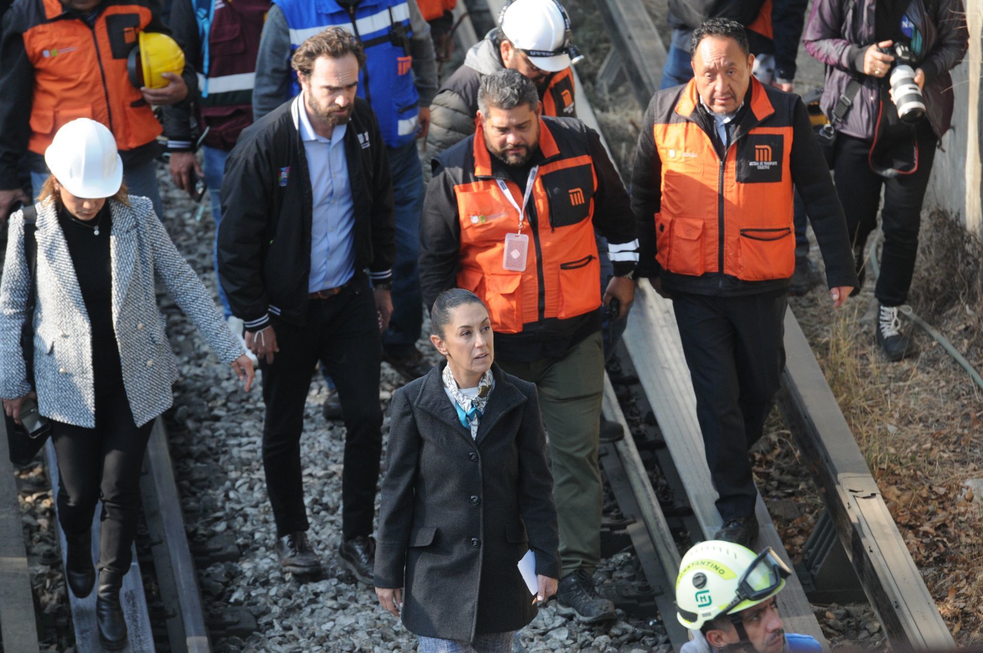 Sheinbaum suspende giras por los estados tras choque de trenes de la Línea 3