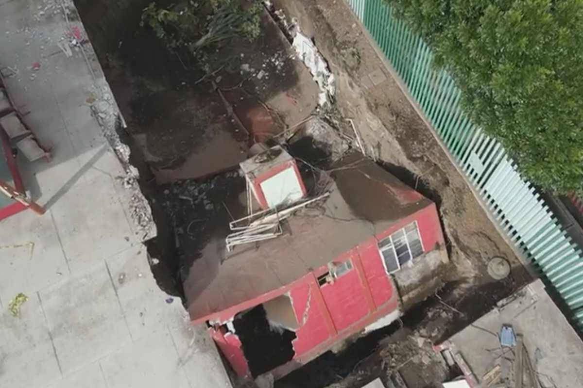 Socavón provoca hundimiento del gimnasio del deportivo Gertrudis Sánchez, en la GAM