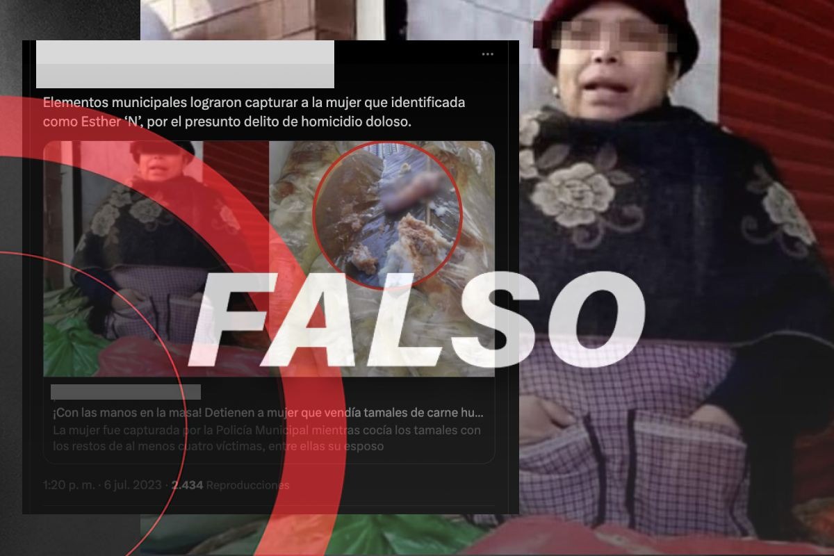 Falso que detuvieron a una mujer por vender tamales con carne humana en Zapopan