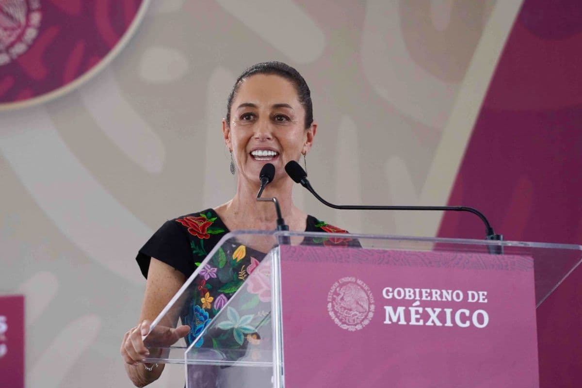 ¿De qué está hecho? Así es el vestido de Claudia Sheinbaum en su toma de protesta