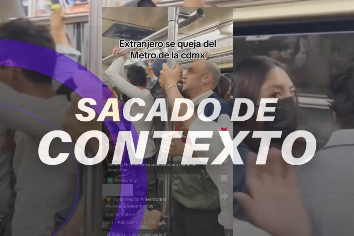 Video de argentino que critica el metro de la CDMX es una actuación, no fue una situación real