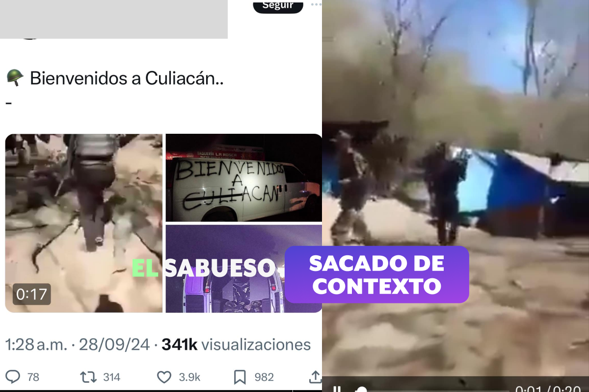 Video es de 2022, no tiene relación con cuerpos y mensaje en camioneta tras vista de AMLO a Sinaloa