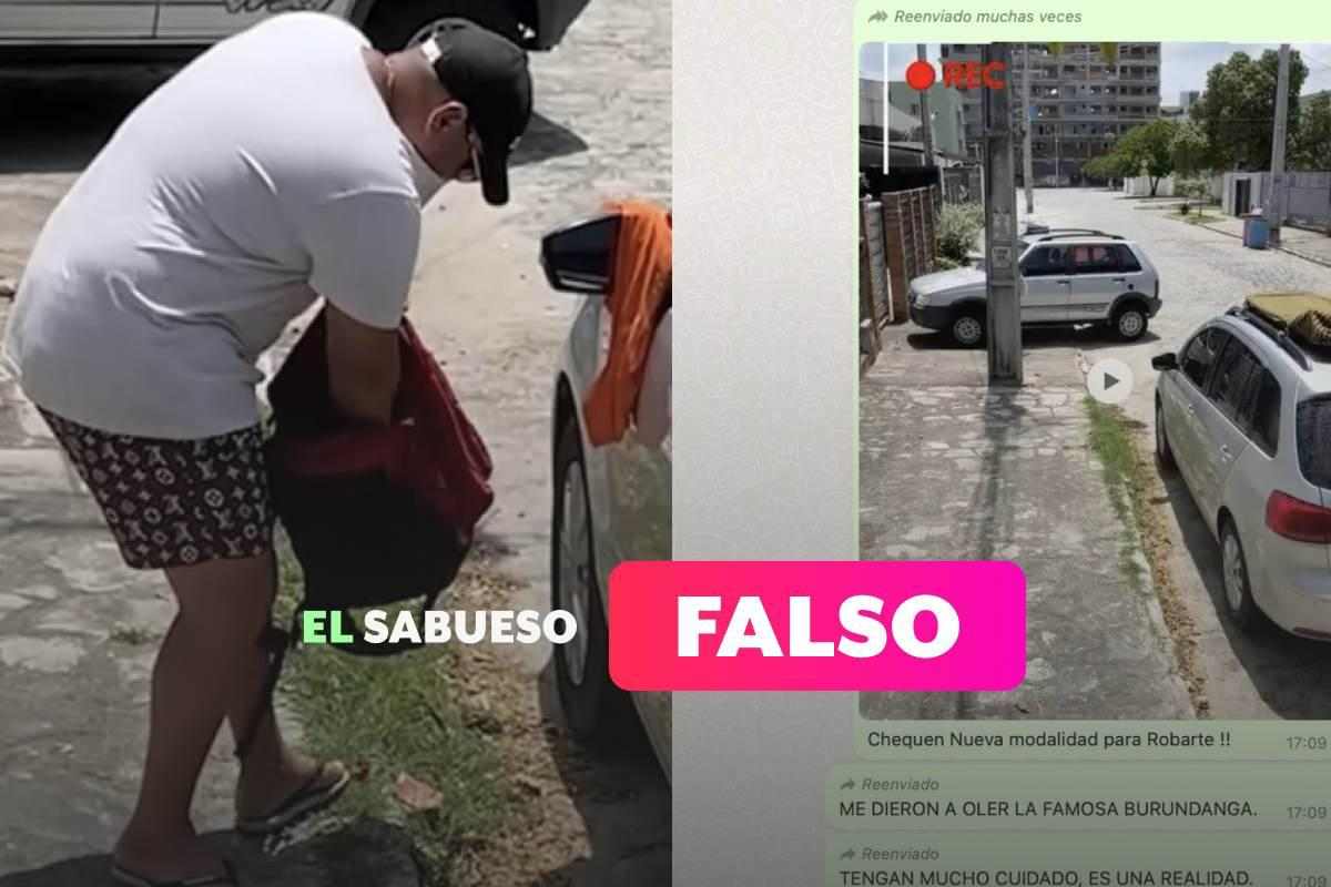 No hay una nueva modalidad de robo de vehículo con burundanga como dice cadena de Whatsapp