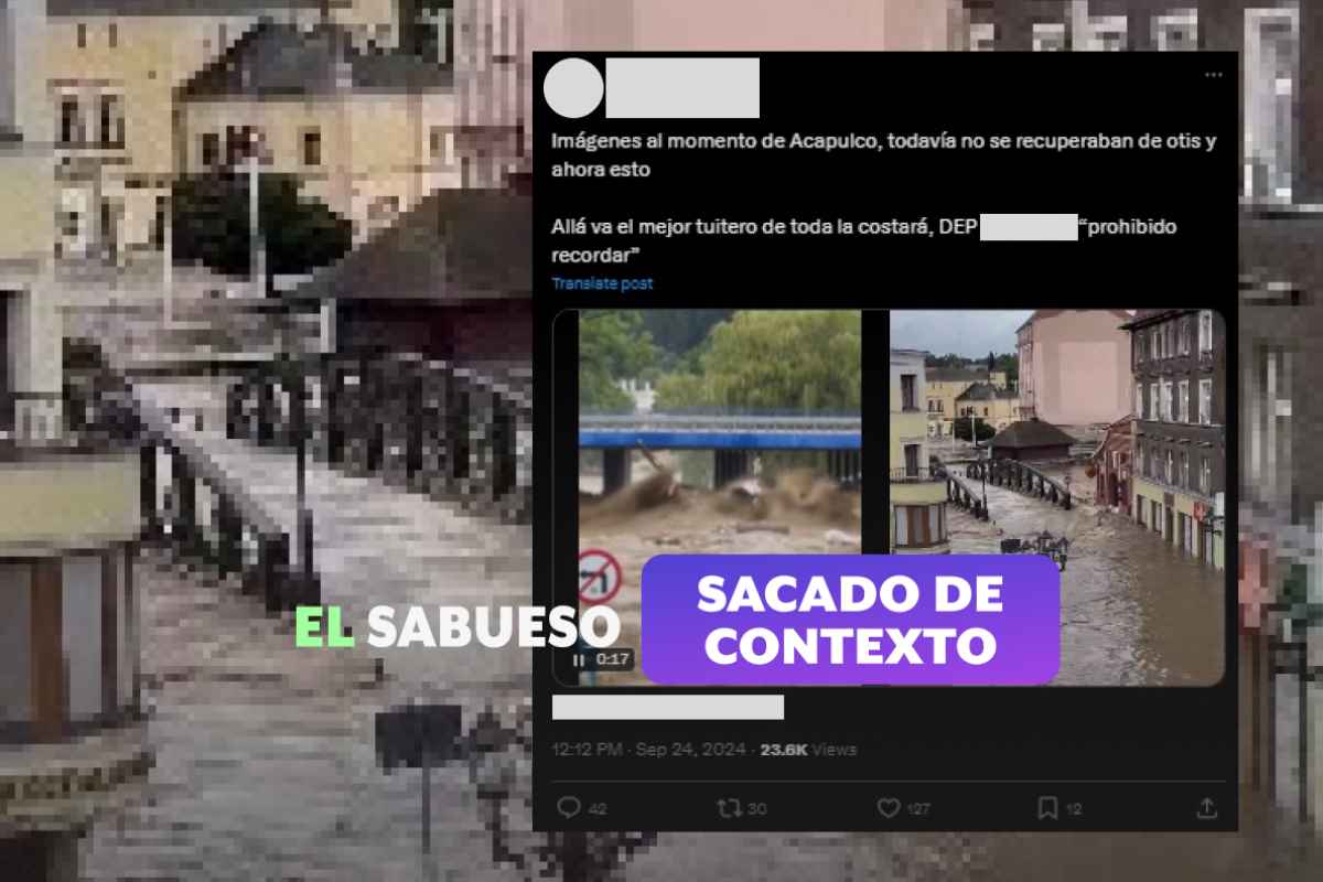 Videos muestran inundaciones en Polonia, no en Acapulco 