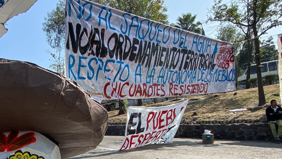 Bloqueos en Xochimilco continúa; obras no tocan redes de agua: gobierno CDMX